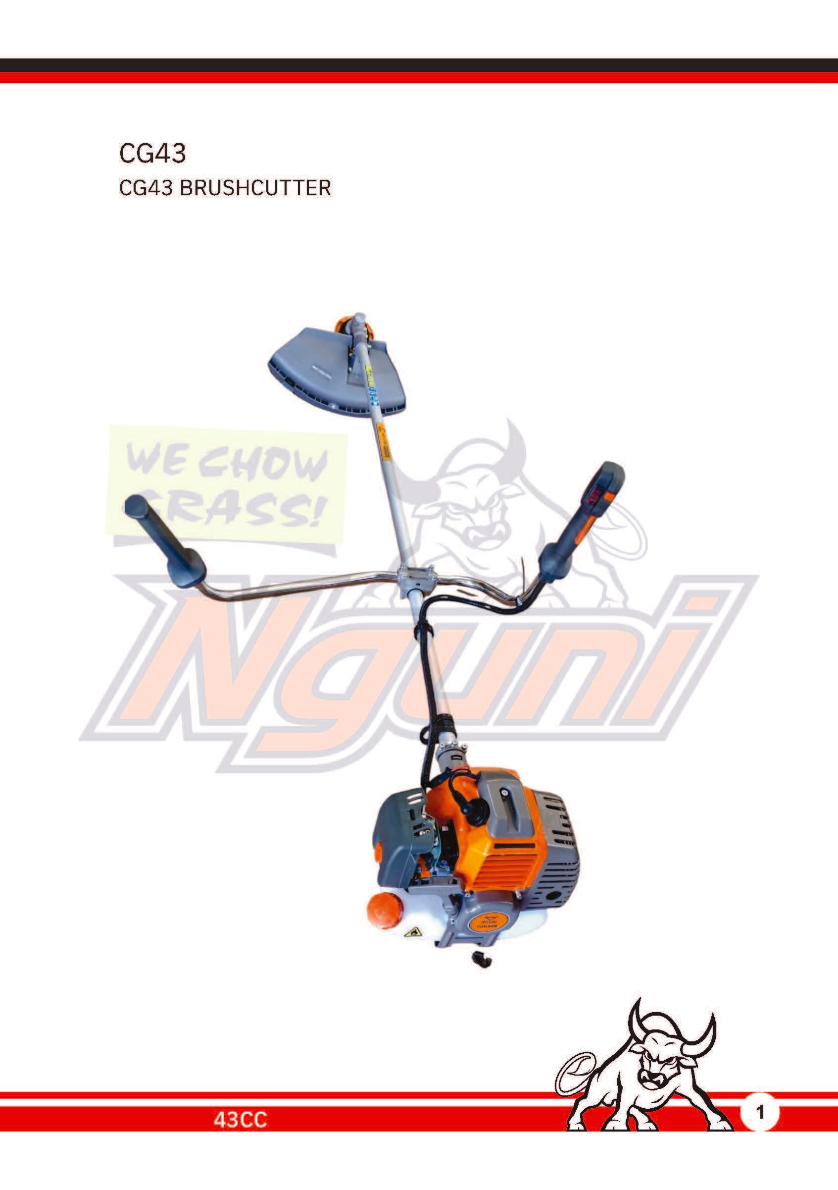 Nguni CG43 – Brush Cutter 43cc