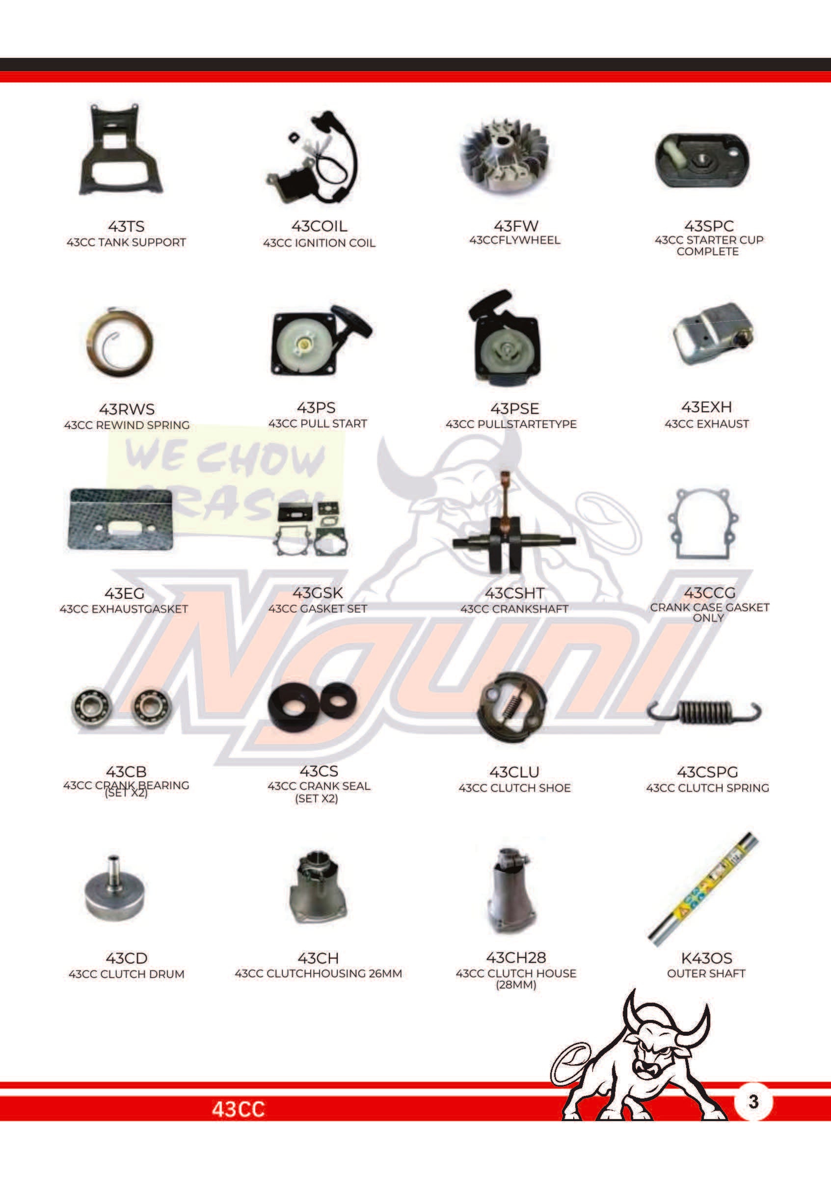 Nguni Brush Cutter – 43CC Clutch Spring