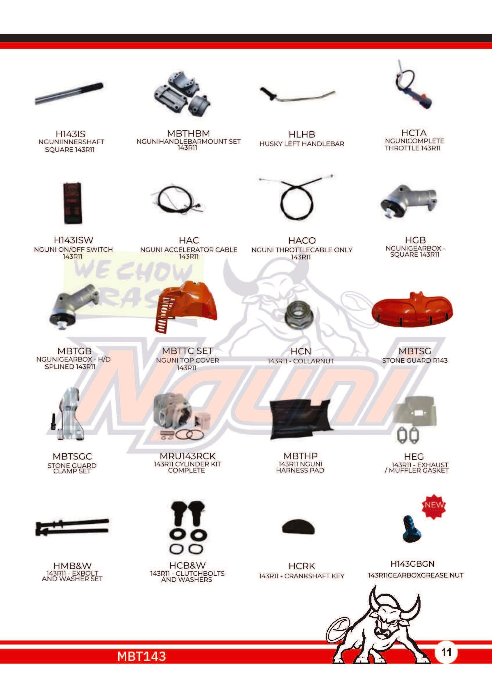 Nguni Brush Cutter – Throttle Cable Only 143R11