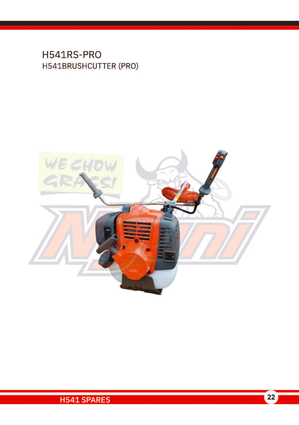 Nguni H541RS-PRO – H541 Brush Cutter Pro