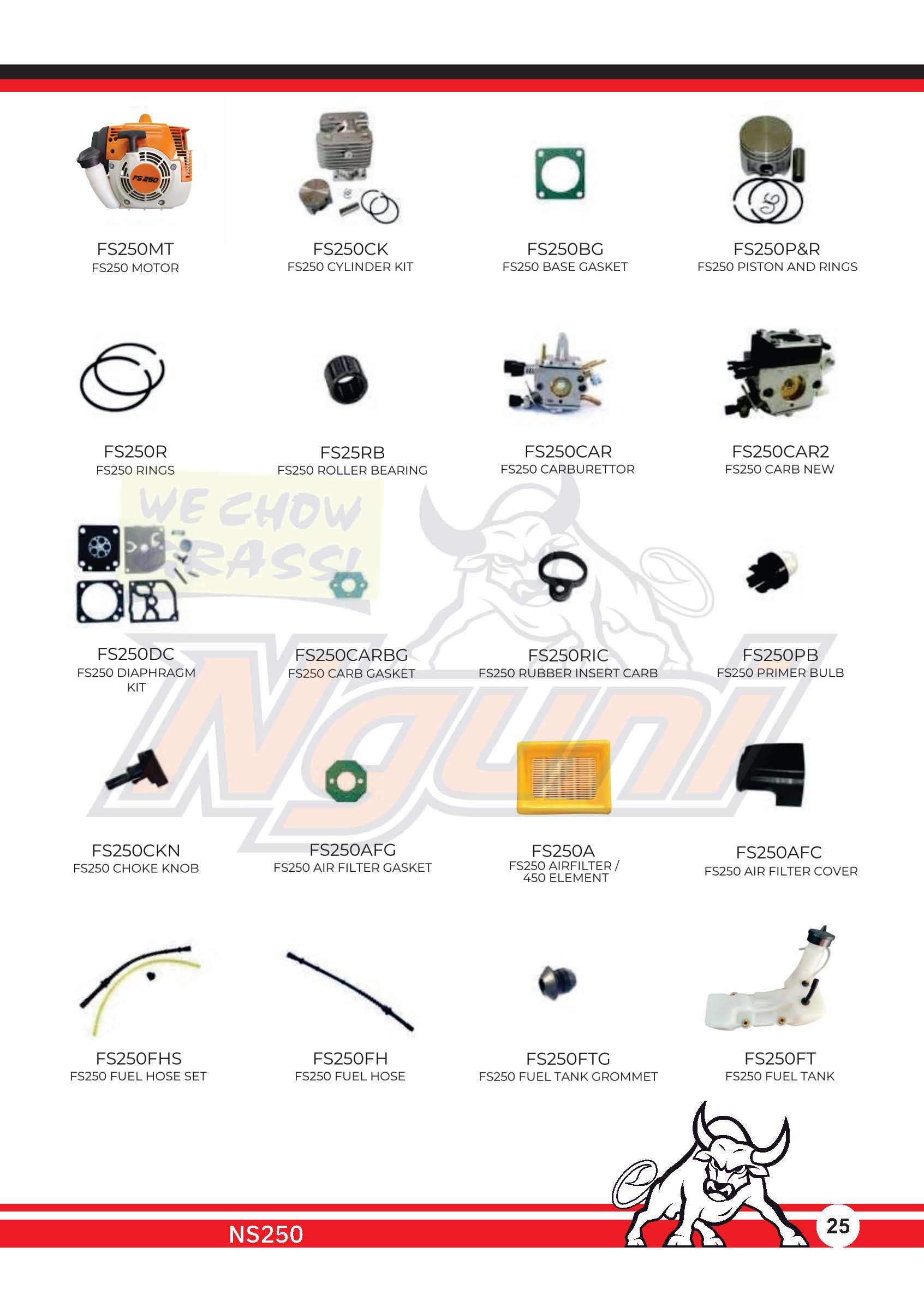 Nguni Brush Cutter – FS250 Air Filter Gasket