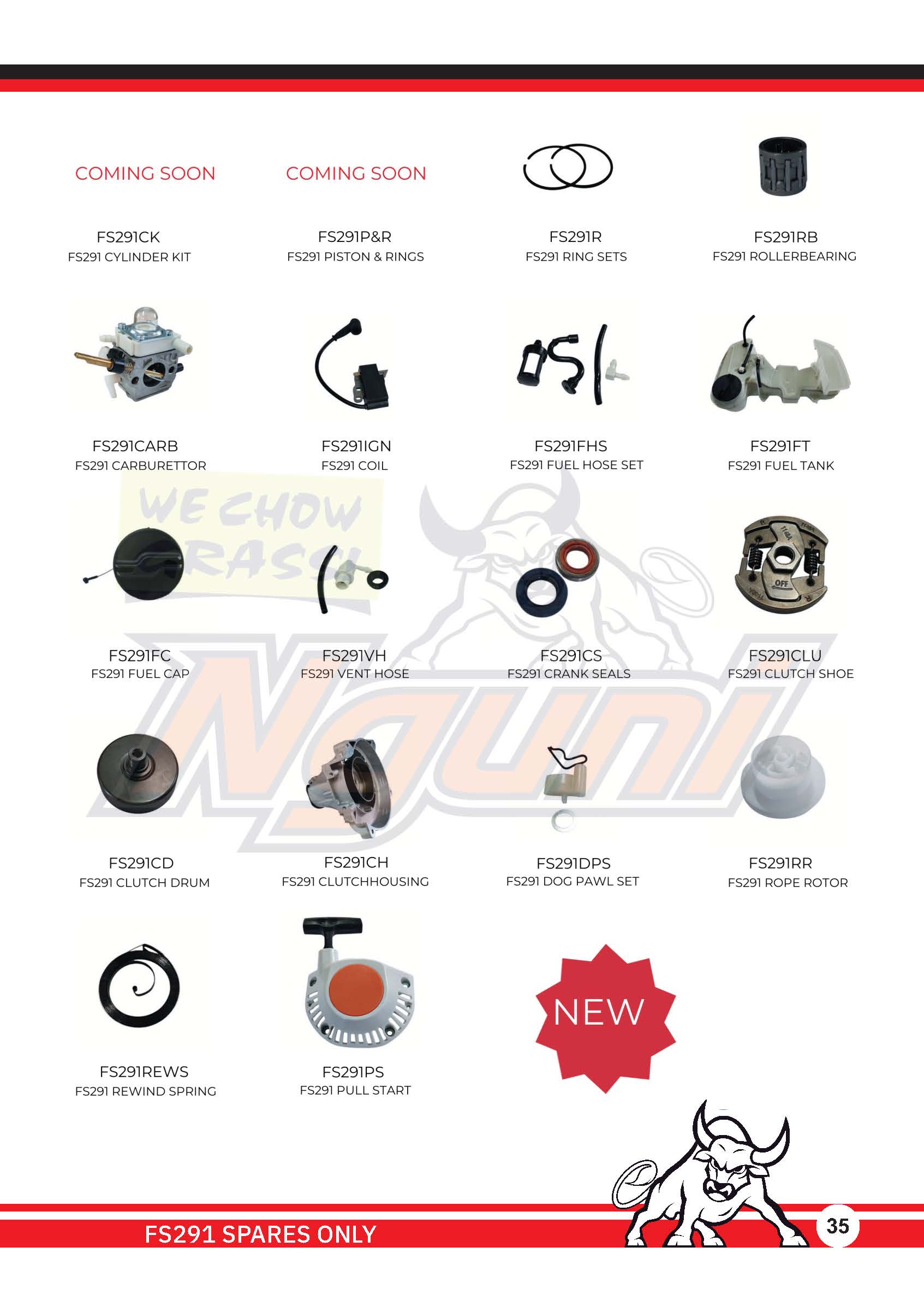 Nguni Brush Cutter – FS291 Roller Bearing