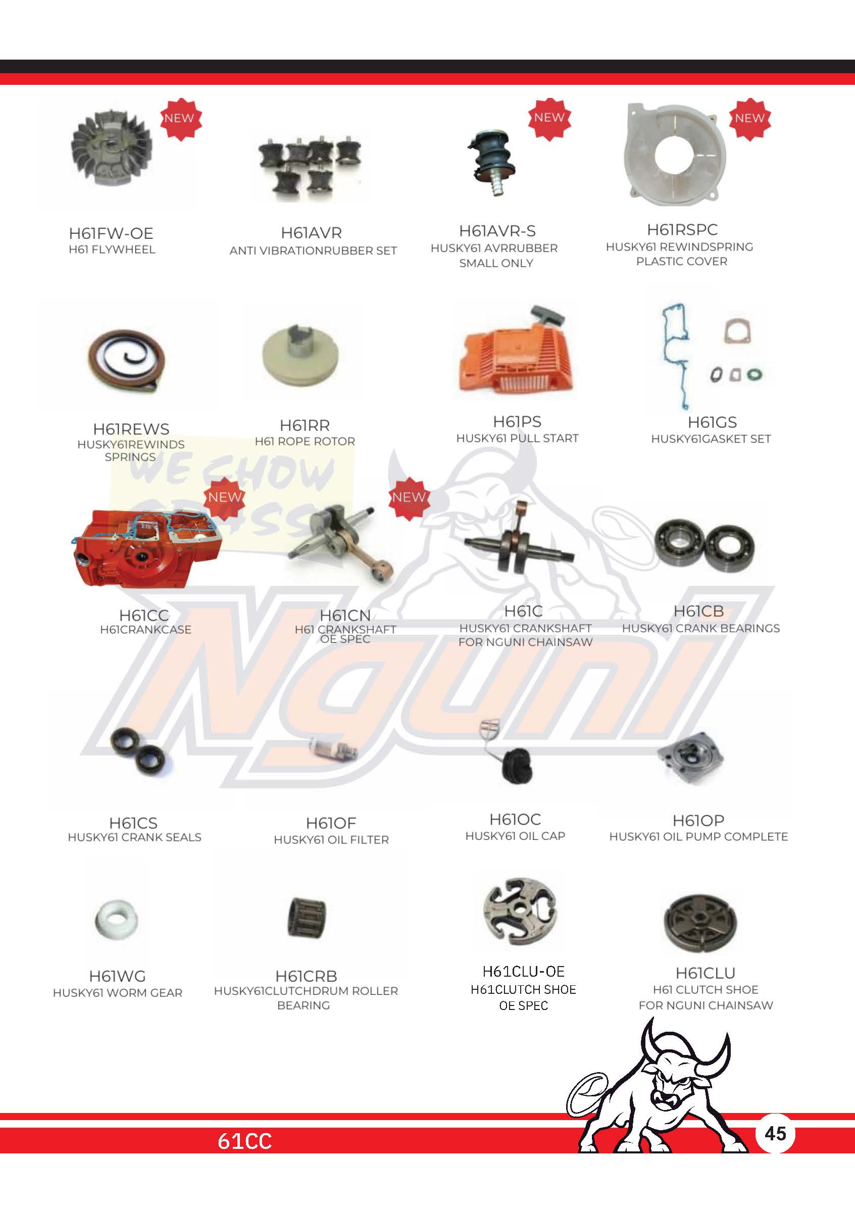 Nguni Chainsaw – H61 Crankcase