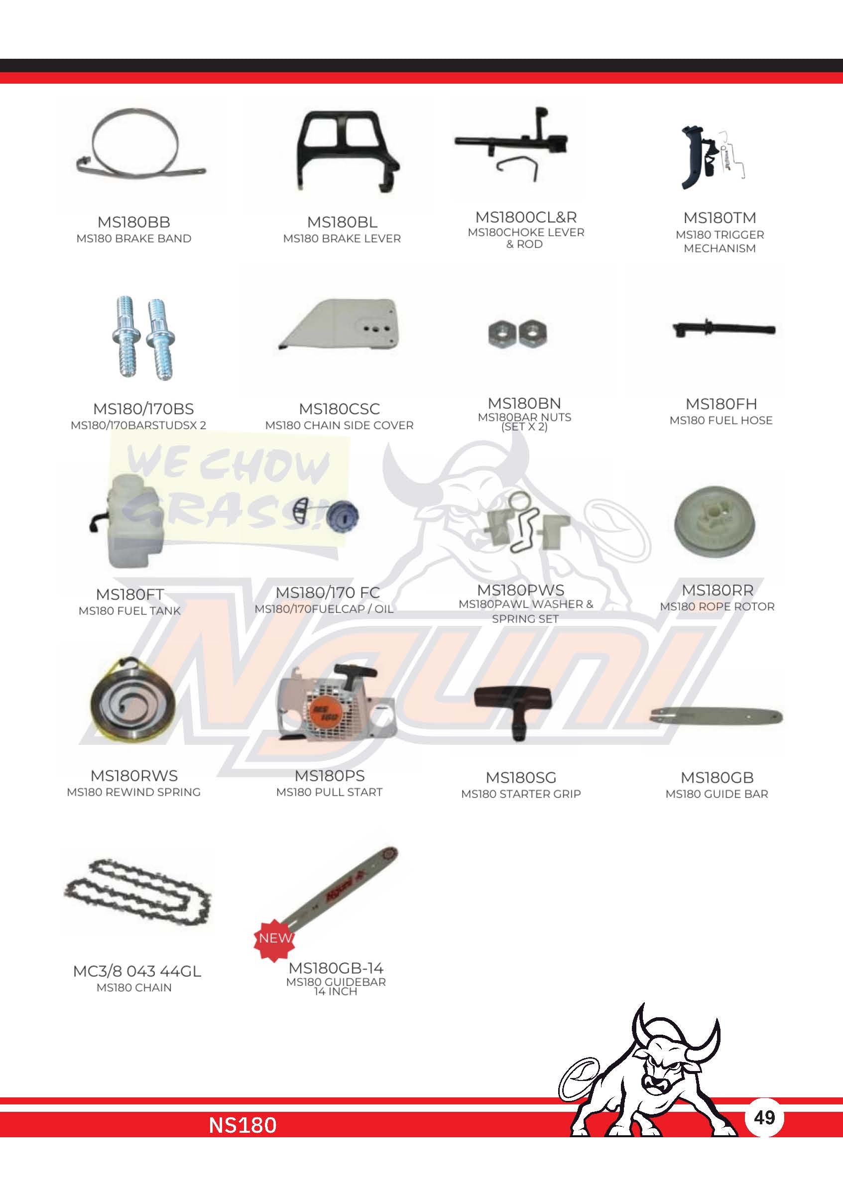 Nguni Chainsaw – MS180 Brake Lever