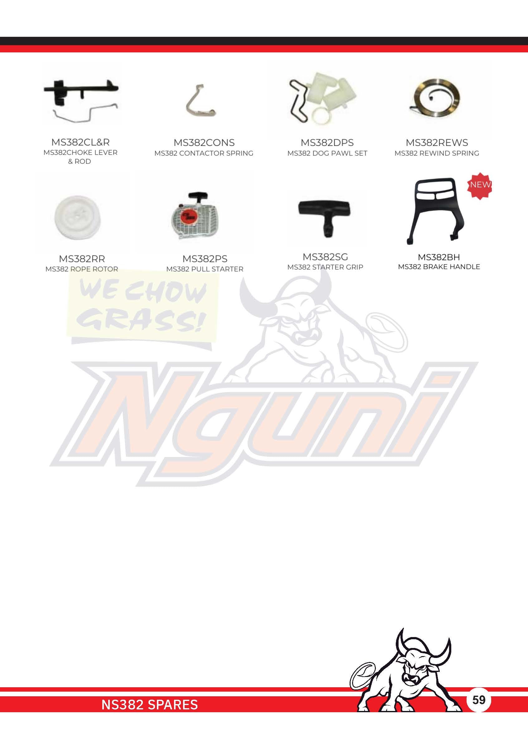 Nguni Chainsaw – MS382 Rewind Spring