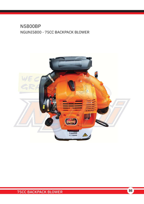 N5800BP – Nguni Backpack Blower 58cc
