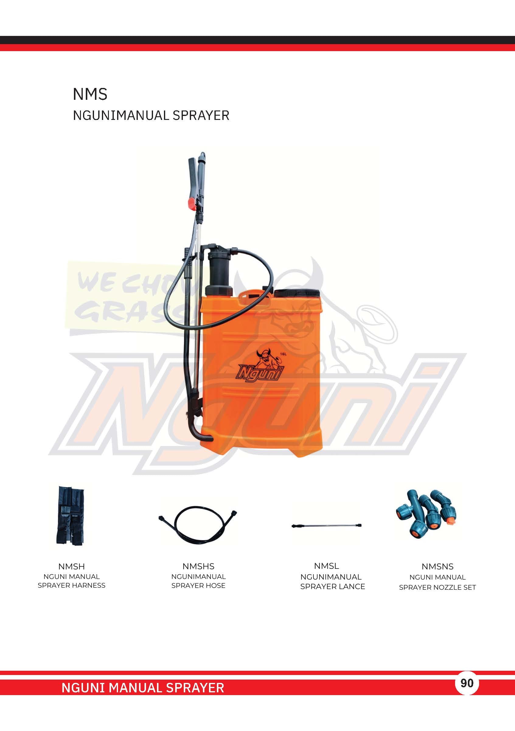 Nguni Brush Cutter – Manual Sprayer Harness