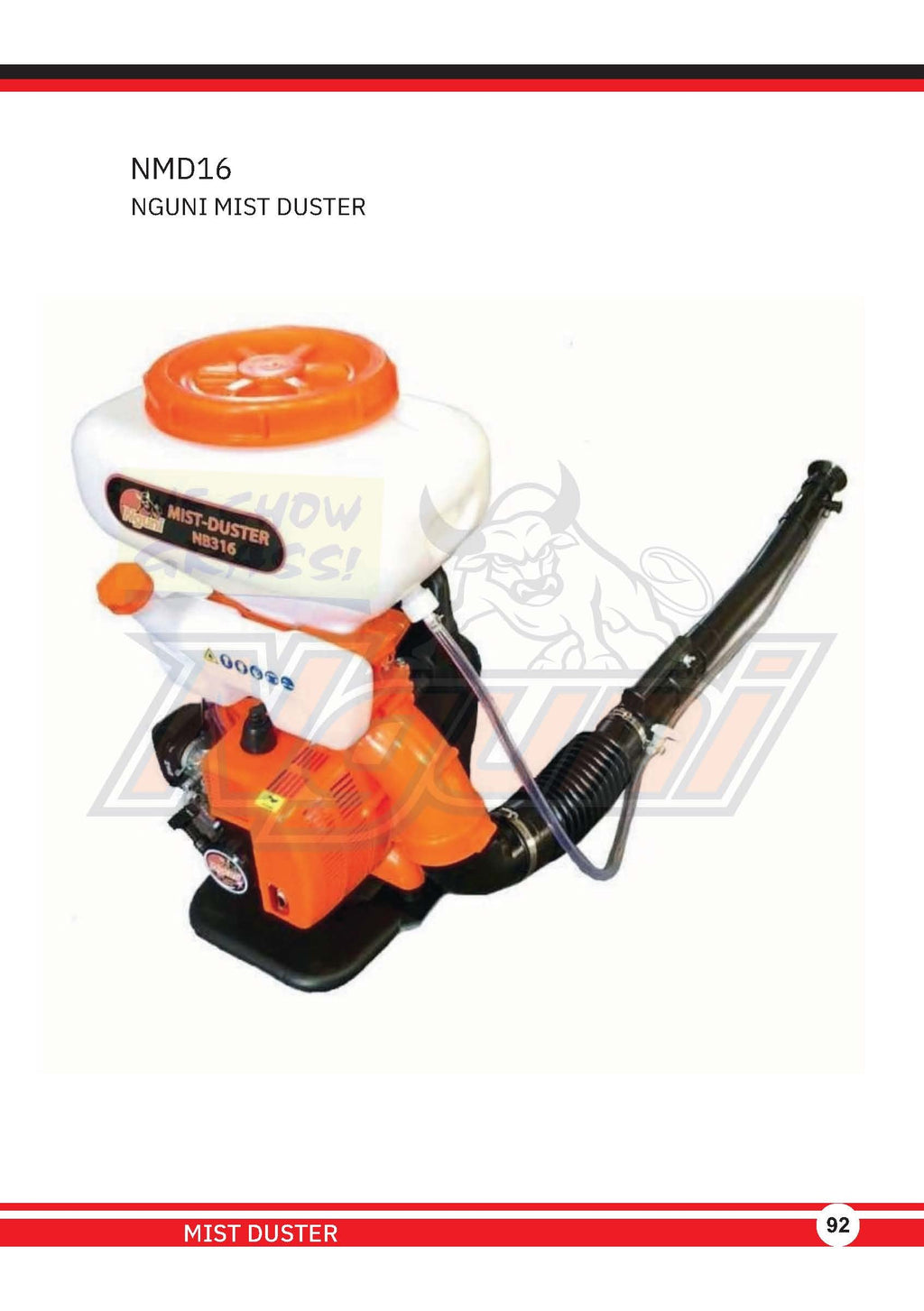 NMD16 – Nguni 16L Mist Duster Sprayer