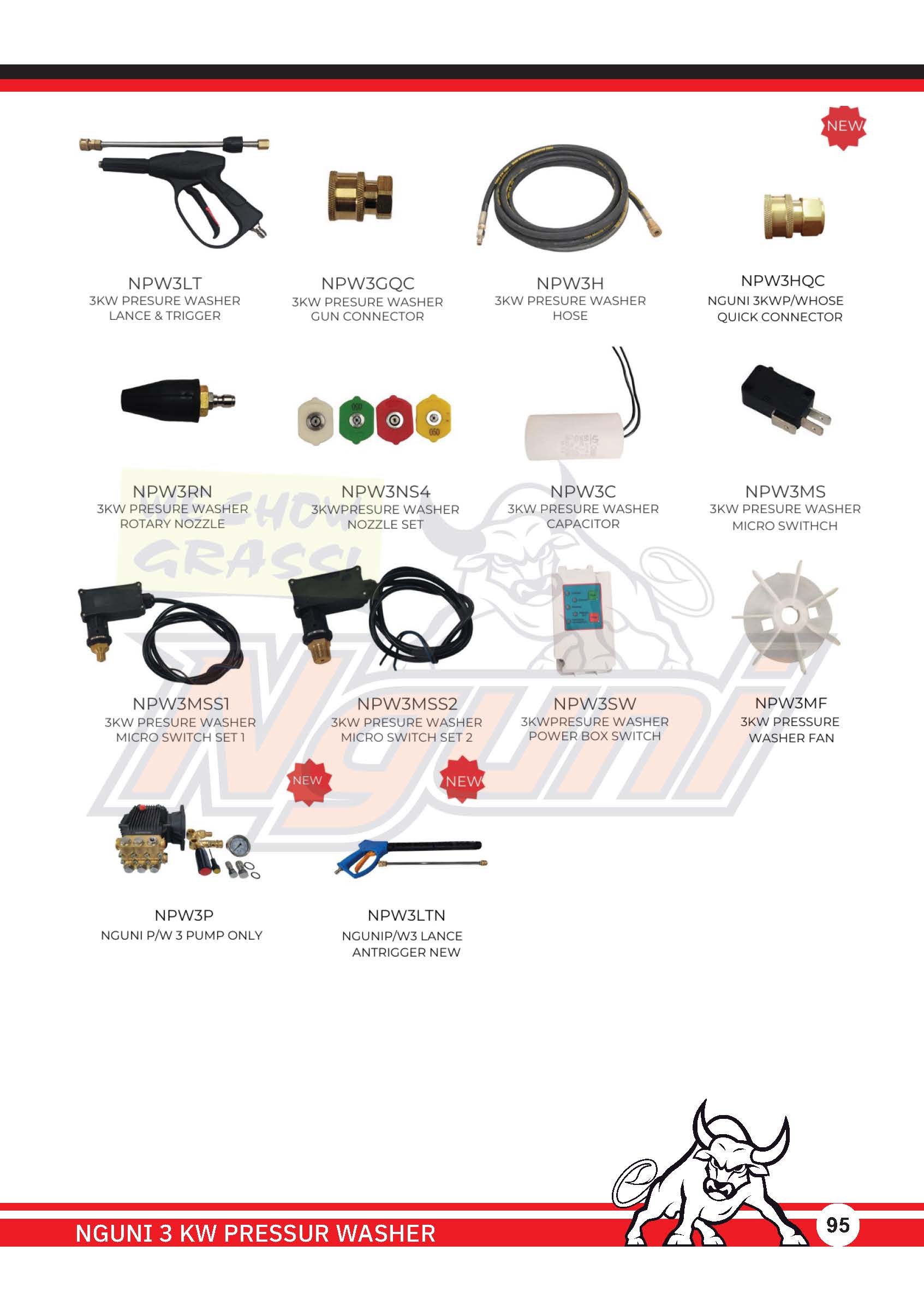 Nguni Pressure Washer – 3KW Pressure Washer Micro Switch
