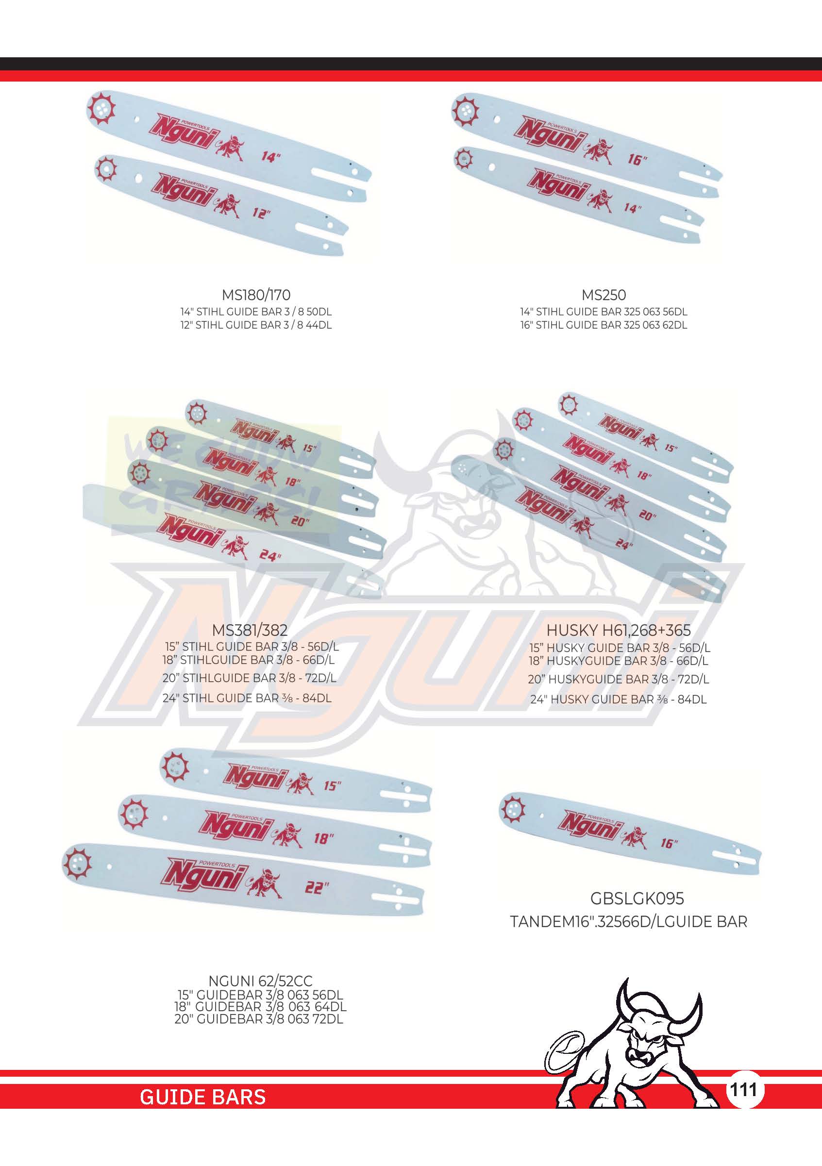 GBHK61/268/365-18 – 18" Husky Guide Bar 3/8 66DL