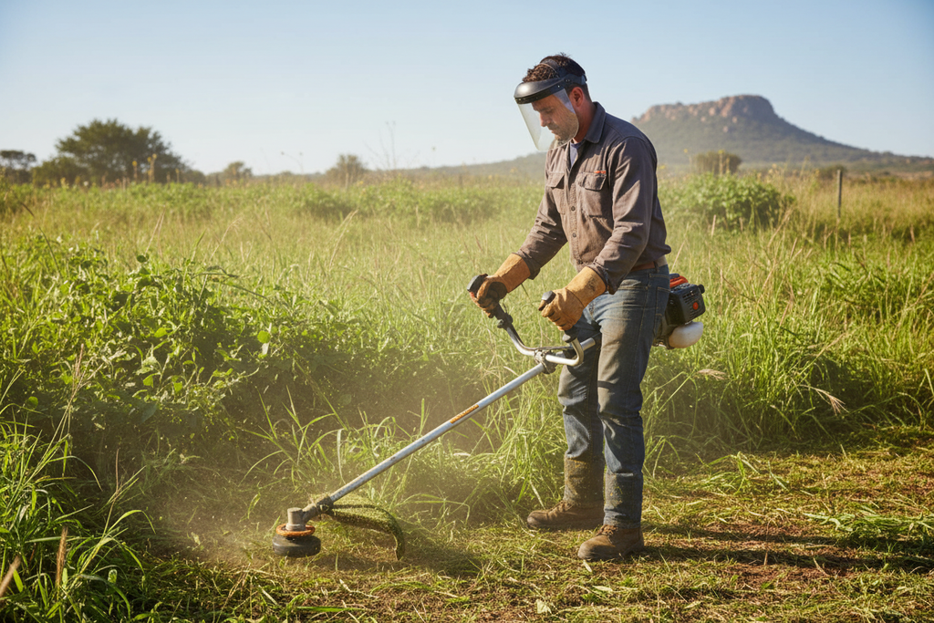 CG43 Brush Cutter in Work Environment