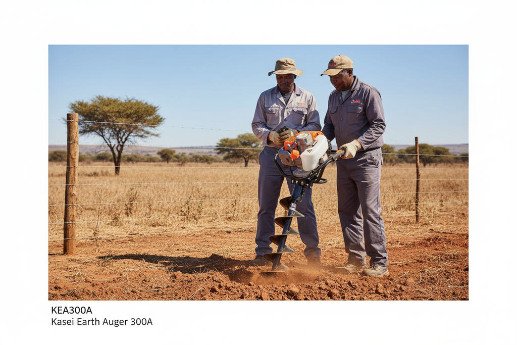 KEA300A Kasei Earth Auger in Work Environment