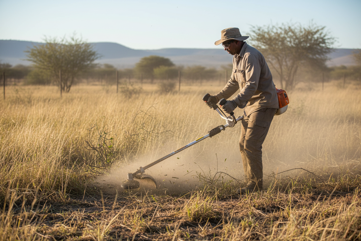NS250 Brushcutter in Working Environment